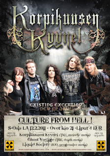 Next Korpikuusen Kyynel gig w/Ghost Voyage, Liquid Society: S-Osis, Turku, February 12th, 2011
