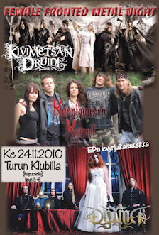 Next Korpikuusen Kyynel gig w/Kivimetsän Druidi, Dotma: Klubi, Turku, November 24th, 2010